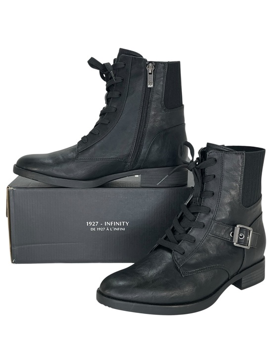 Naturalizer Shoes - Naturalizer Teagan Black Faux Leather Womens Ankle Boots Size 8M
